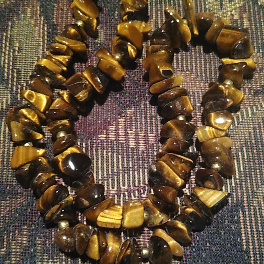 Vintage Tigers Eye Necklace